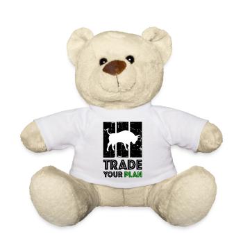 TRADE YOUR PLAN Bull Trader - Nounours - blanc - Devant