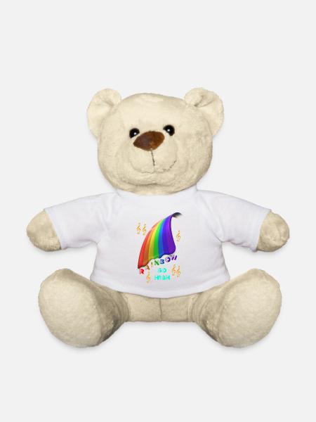 Arc-en-ciel Arc-en-ciel Arc-en- - Nounours - blanc