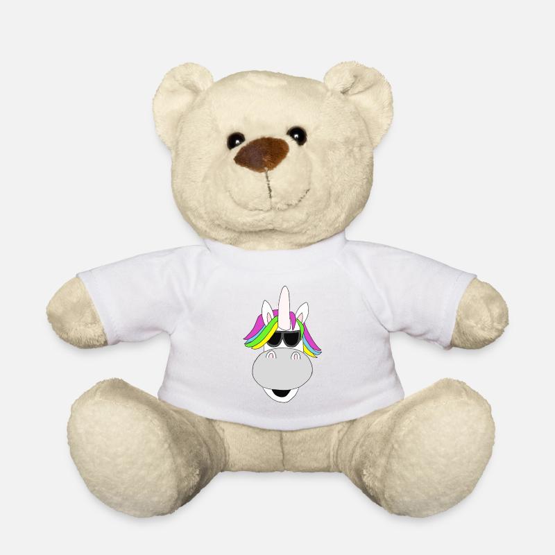 Cool Einhorn - Teddy - Weiß