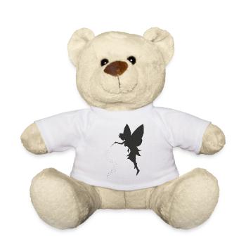 Cute Fairy Elf with Asterisks - Teddy Bear - white - Front
