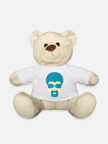 Afro - Teddy Bear - white