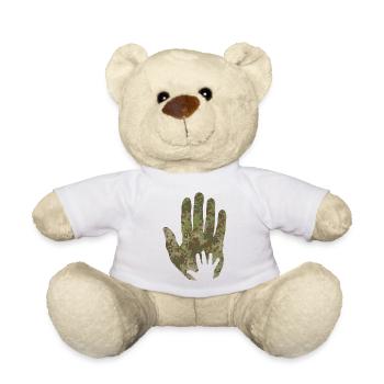 Multitarn Tarn Baby Hand in Hand - Teddy - Weiß - Vorne