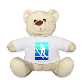 Skis de ski Freestyle Sports d’hiver - Nounours - blanc - Devant