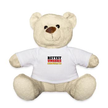 Demokratie Freiheit Grundrechte wahl politik - Teddy - Weiß - Vorne