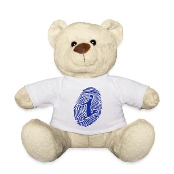 Basketball Fingerabdruck Dunk - Teddy - Weiß - Vorne
