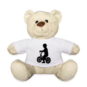 Bicycle Child Bike - Teddy Bear - white - Front