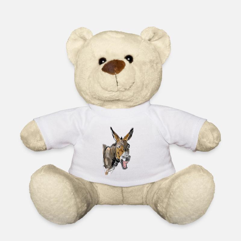 Esel Donkey Âne - Nounours - blanc
