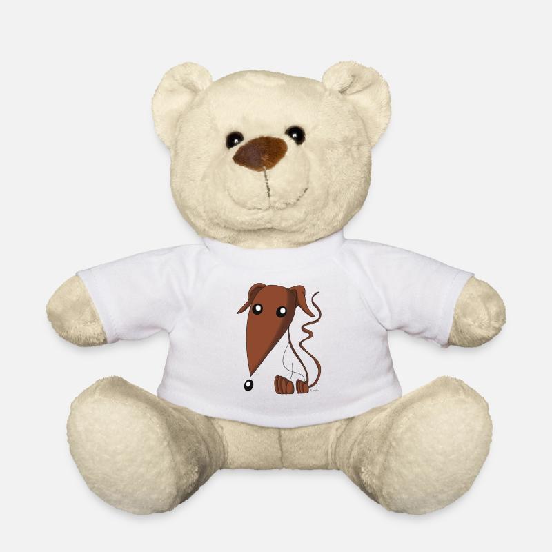 Brauner Spanischer Windhund - Teddy - Weiß