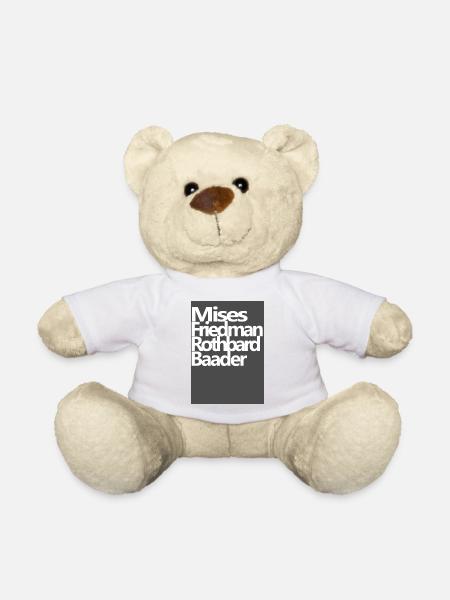 Mises Friedman Rothbard Baader - Teddy - Weiß