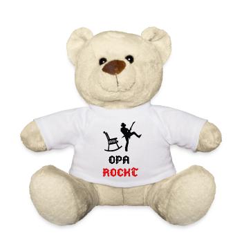 Großvater Opa Statement Alter Mann Alles Gute - Teddy - Weiß - Vorne