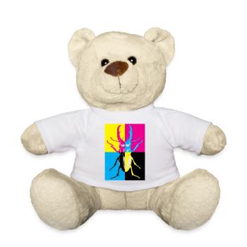 Estilo Pop Art con Escarabajo de Colores - Teddy Bear - white - Front