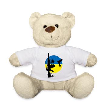 peace no war ukraine - Teddy Bear - white - Front