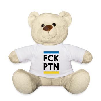 FCK PTN Kein Krieg Ukraine Russland gegen Krieg - Teddy - Weiß - Vorne