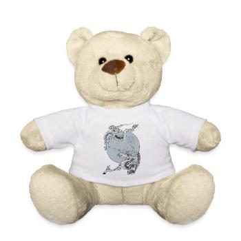 Japanese Dragon - Teddy Bear - white - Front