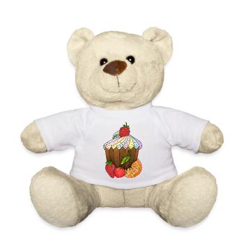 Gâteau - Nounours - blanc - Devant