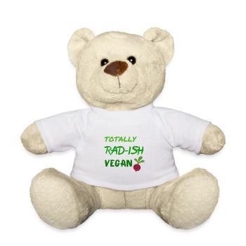 Totally radish vegan - Teddy Bear - white - Front