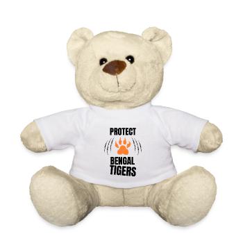 Protect Bengal Tigers - Teddy Bear - white - Front