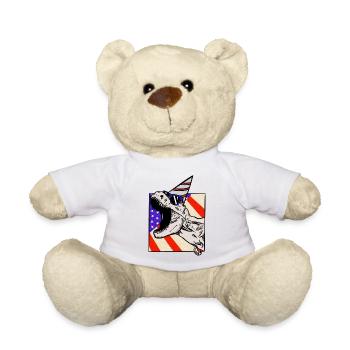 American Dinosaur - Teddy Bear - white - Front