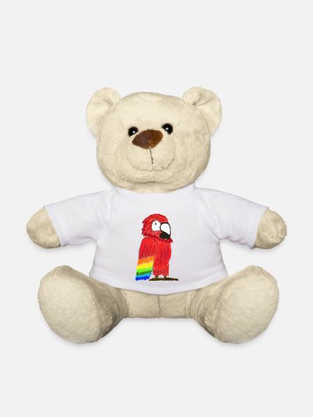 Parrot - Teddy Bear - white