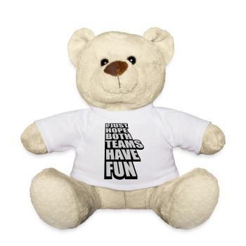 Both Teams Have Fun - Teddy Bear - white - Front