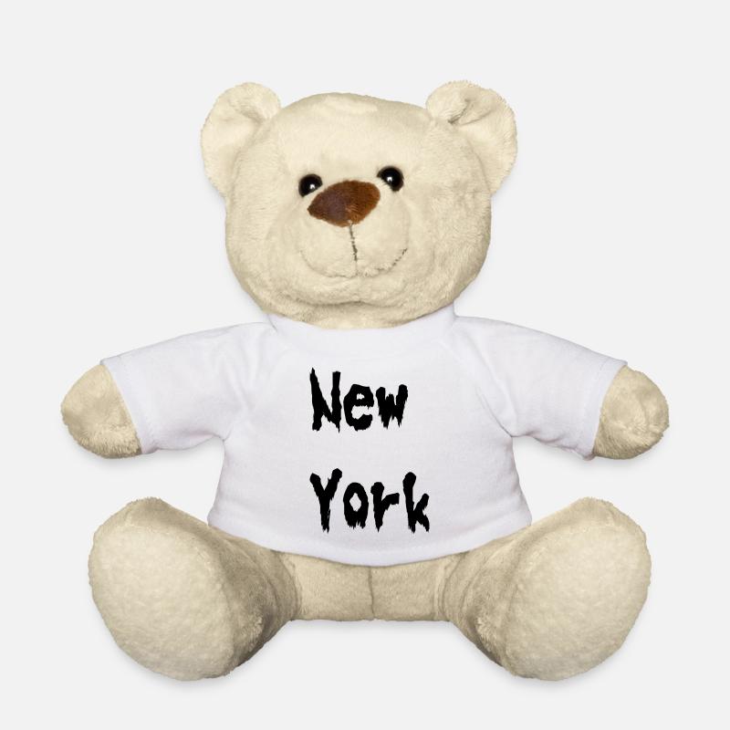 New York New York utilise les États-Unis - Nounours - blanc