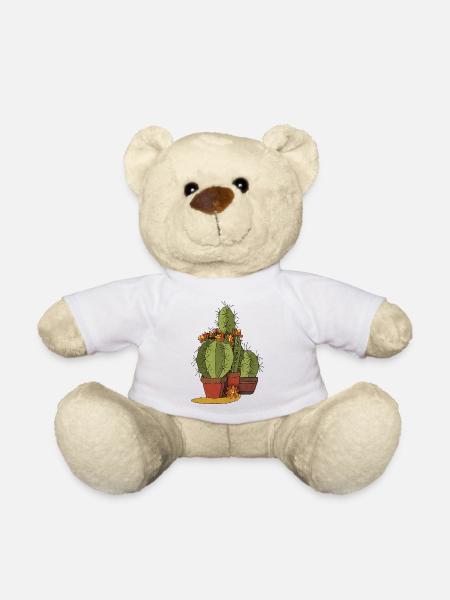 Blumen - Teddy - Weiß