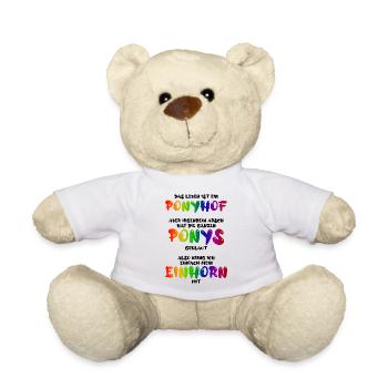 Das Leben ist ein Ponyhof - Teddy - Weiß - Vorne