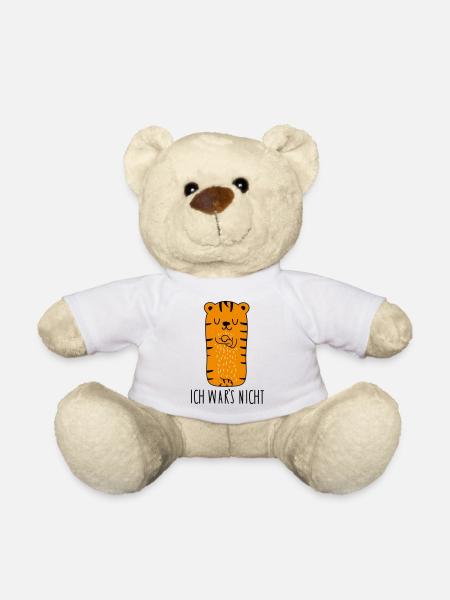 Ich wars nicht -Tiger - Teddy - Weiß