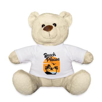 Beach Please - Chemise Palm Sunset - Nounours - blanc - Devant
