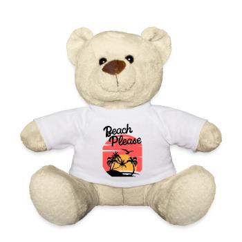 Beach Please - Chemise Palm Sunset - Nounours - blanc - Devant