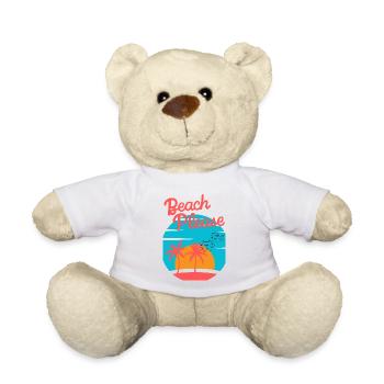 Beach Please - Chemise Palm Sunset - Nounours - blanc - Devant