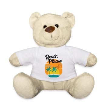 Beach Please - Chemise Palm Sunset - Nounours - blanc - Devant
