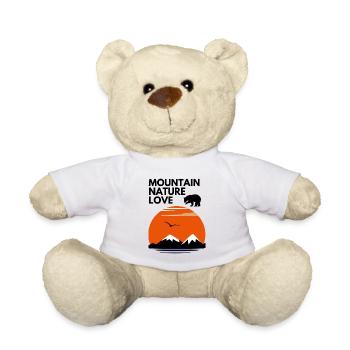 Vintage sun mountains for mountaineers and hikers - Teddy Bear - white - Front