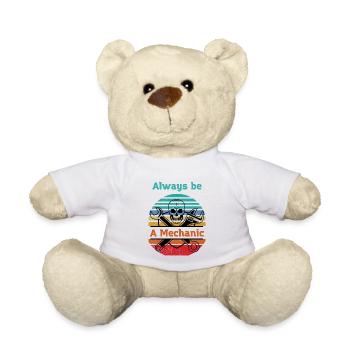 Mécanicien pour toujours Technicien mécatronique Amateur de voitures - Nounours - blanc - Devant