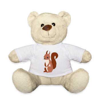 Idée cadeau d’illustration d’écureuil - Nounours - blanc - Devant