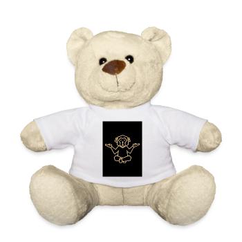 Like a Monkey Design - Teddy - Weiß - Vorne