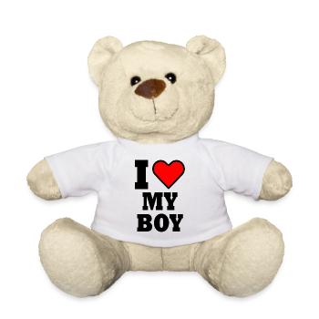 I love my boy - Teddy Bear - white - Front