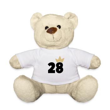 28 Krone Nummer 28 - Teddy - Weiß - Vorne