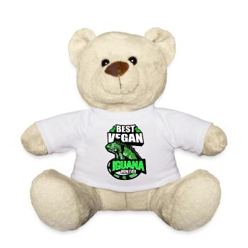 Iguana Vegan - Teddy Bear - white - Front