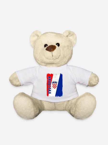 Kroatien Flagge - Teddy - Weiß