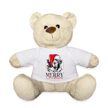Père Noël Joyeux Noël Chiens Chiens Wilsigns - Nounours - blanc - Devant