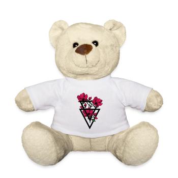 Blumen im Dreieck Formen - Teddy - Weiß - Vorne