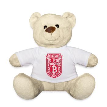 crypto is for virgins - Teddy Bear - white - Front
