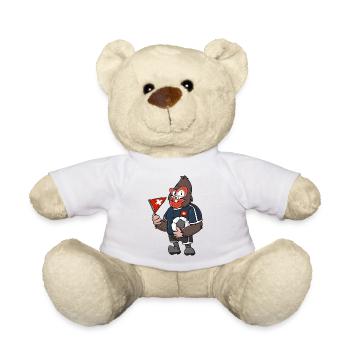 Gorille suisse - Nounours - blanc - Devant