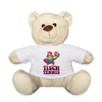 Table Tennis Parrot Outfit Table Tennis Bird - Teddy Bear - white - Front
