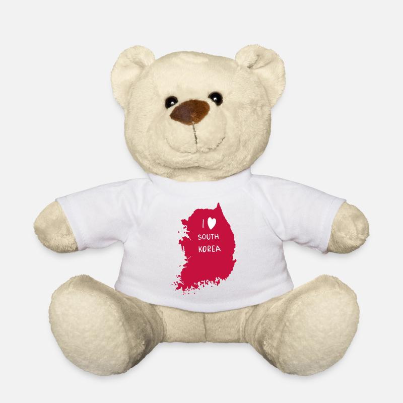 J’aime la Corée - Nounours - blanc