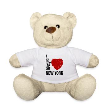 I love New York Herz NYC - Teddy - Weiß - Vorne