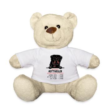 Ohne Rotweiler ist alles doof - Teddy - Weiß - Vorne