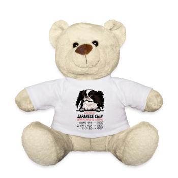 Ohne Japanischer Chin ist alles doof - Teddy - Weiß - Vorne