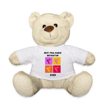 Best pole dance instructor ever gift idea - Teddy Bear - white - Front